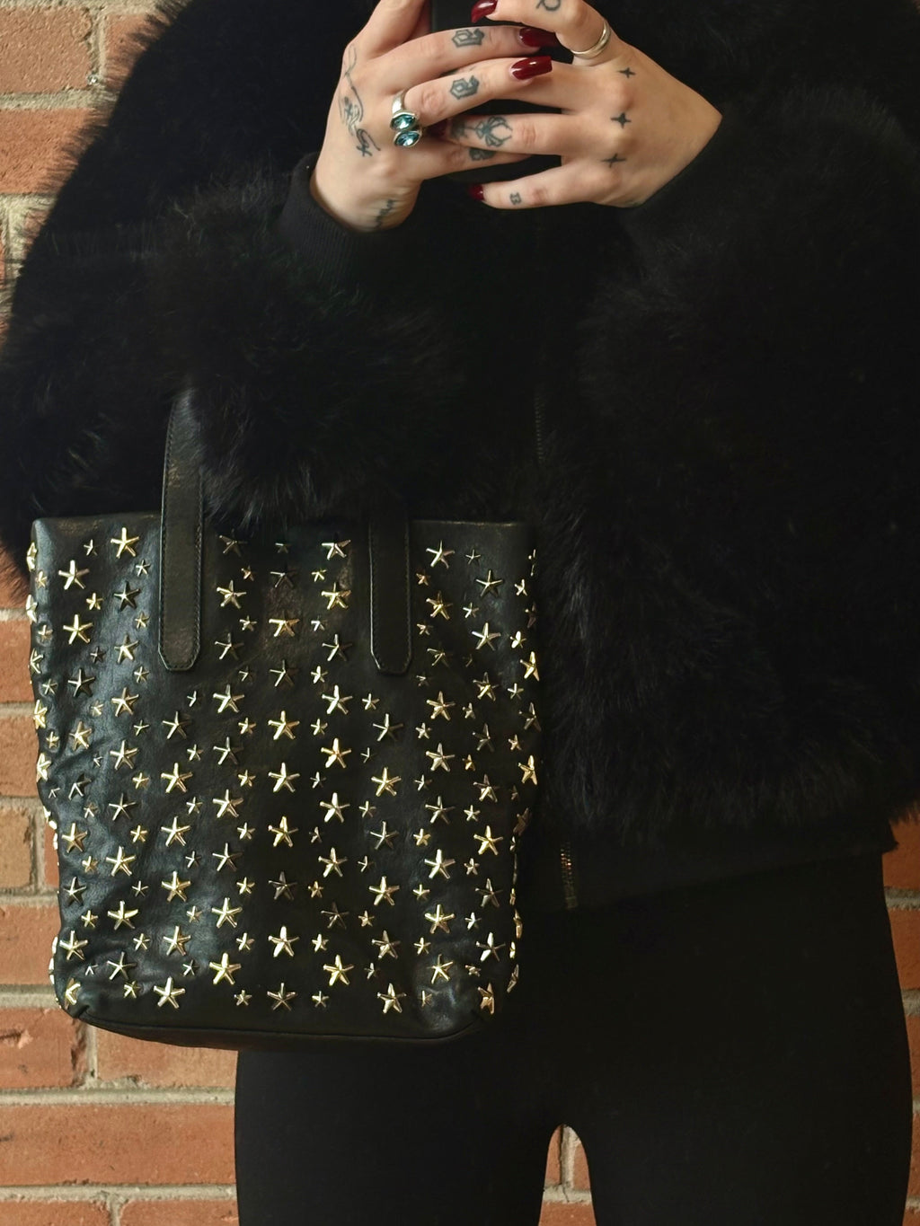 Jimmy Choo 'Sofia' Star Stud Tote Bag