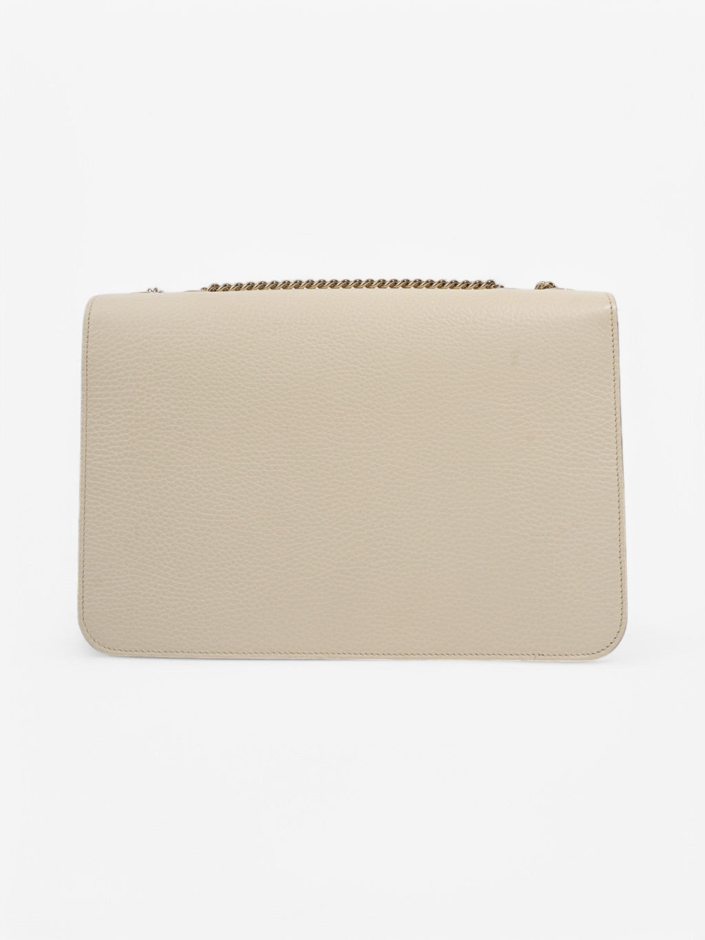 Gucci Dollar Interlocking G Ivory Calfskin Leather Medium