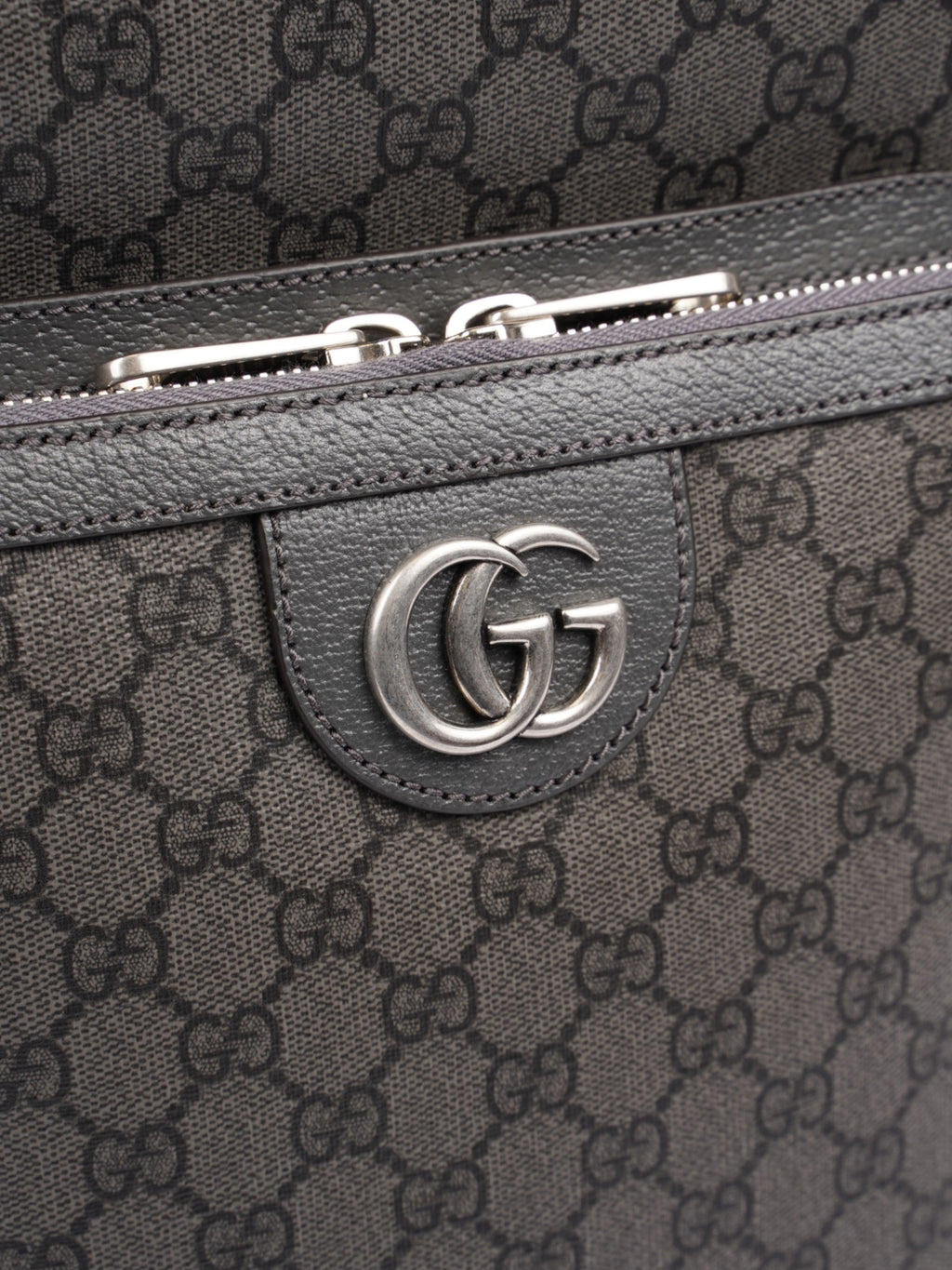 Gucci Ophidia Backpack GG Supreme / Grey Canvas Medium