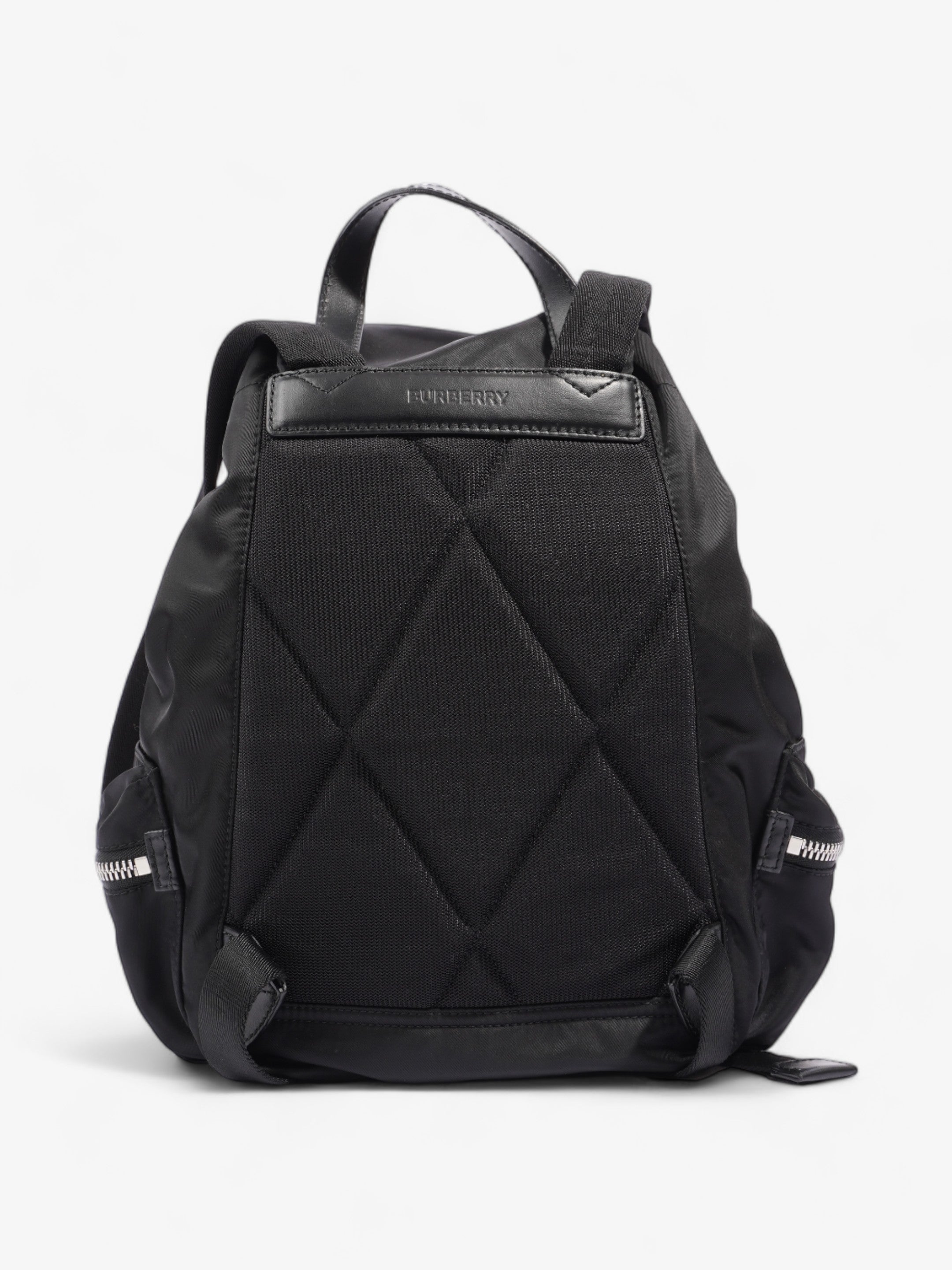 Burberry Rucksack Backpack Black Nylon Medium
