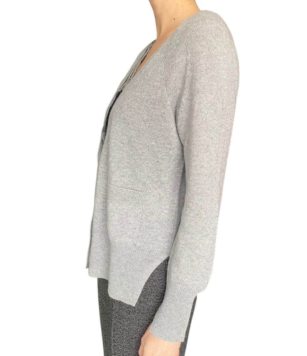 Ermanno Scervino Grey Cashmere Lace igan - S