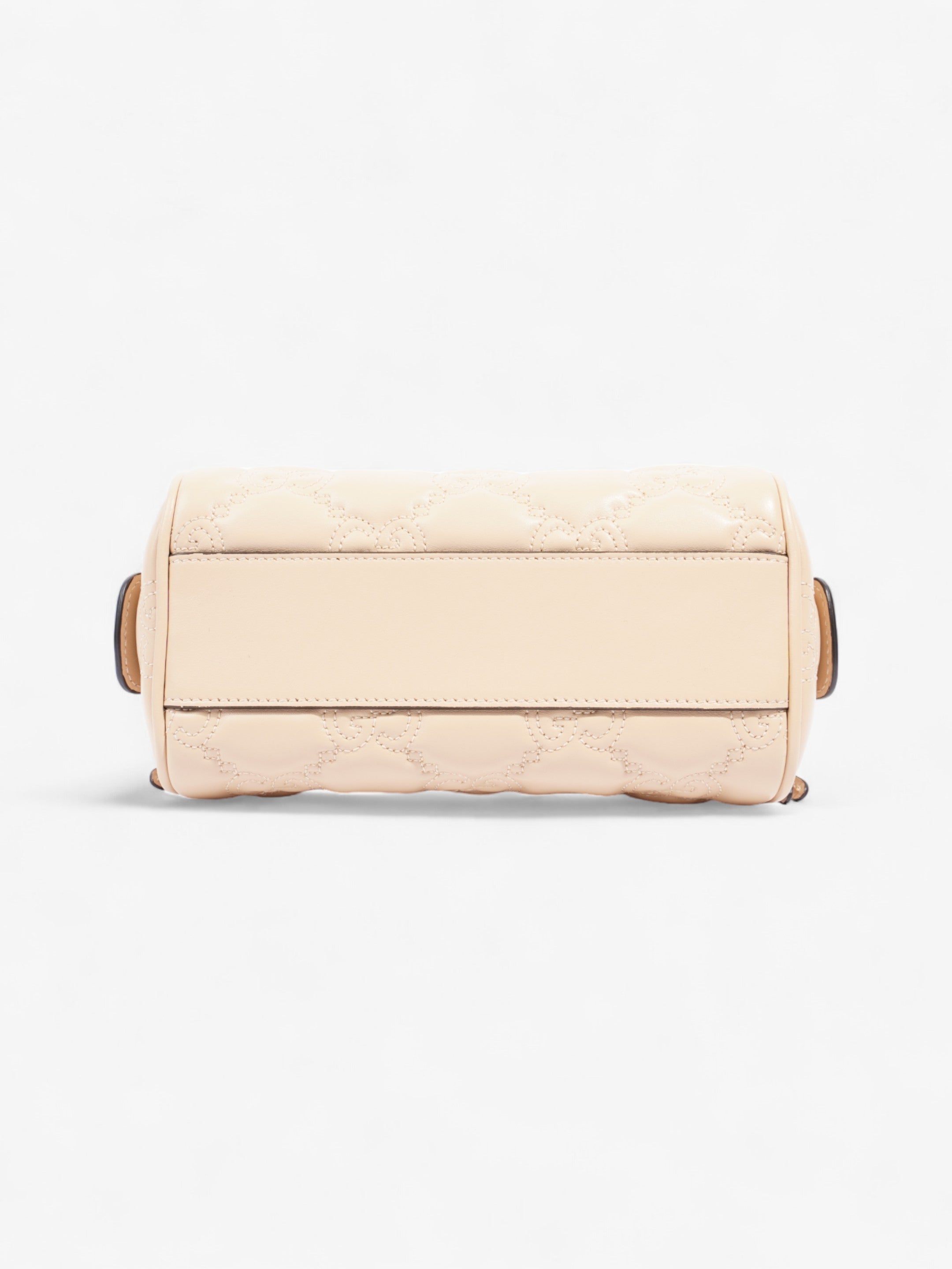 Gucci GG Super Top Handle Bag Light Beige Leather Mini