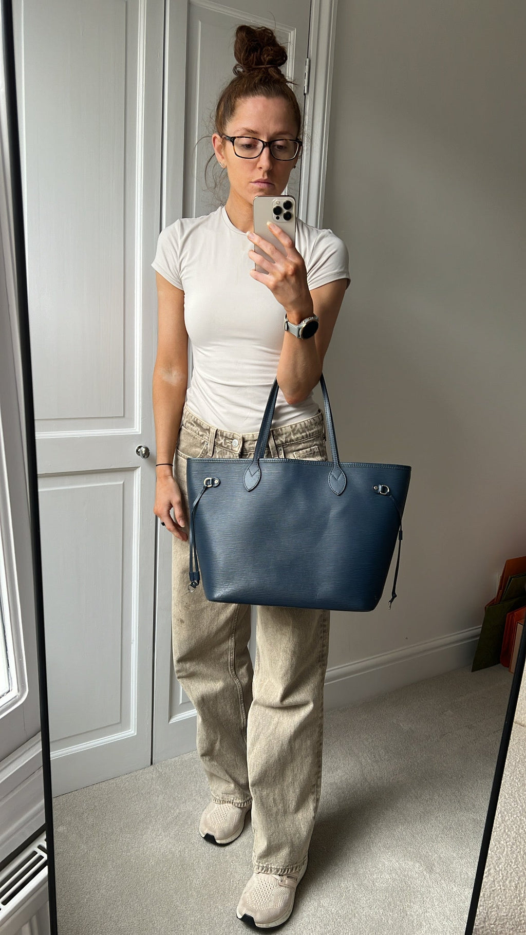 Louis Vuitton Neverfull MM Indigo Epi Leather (RRP £1,740)