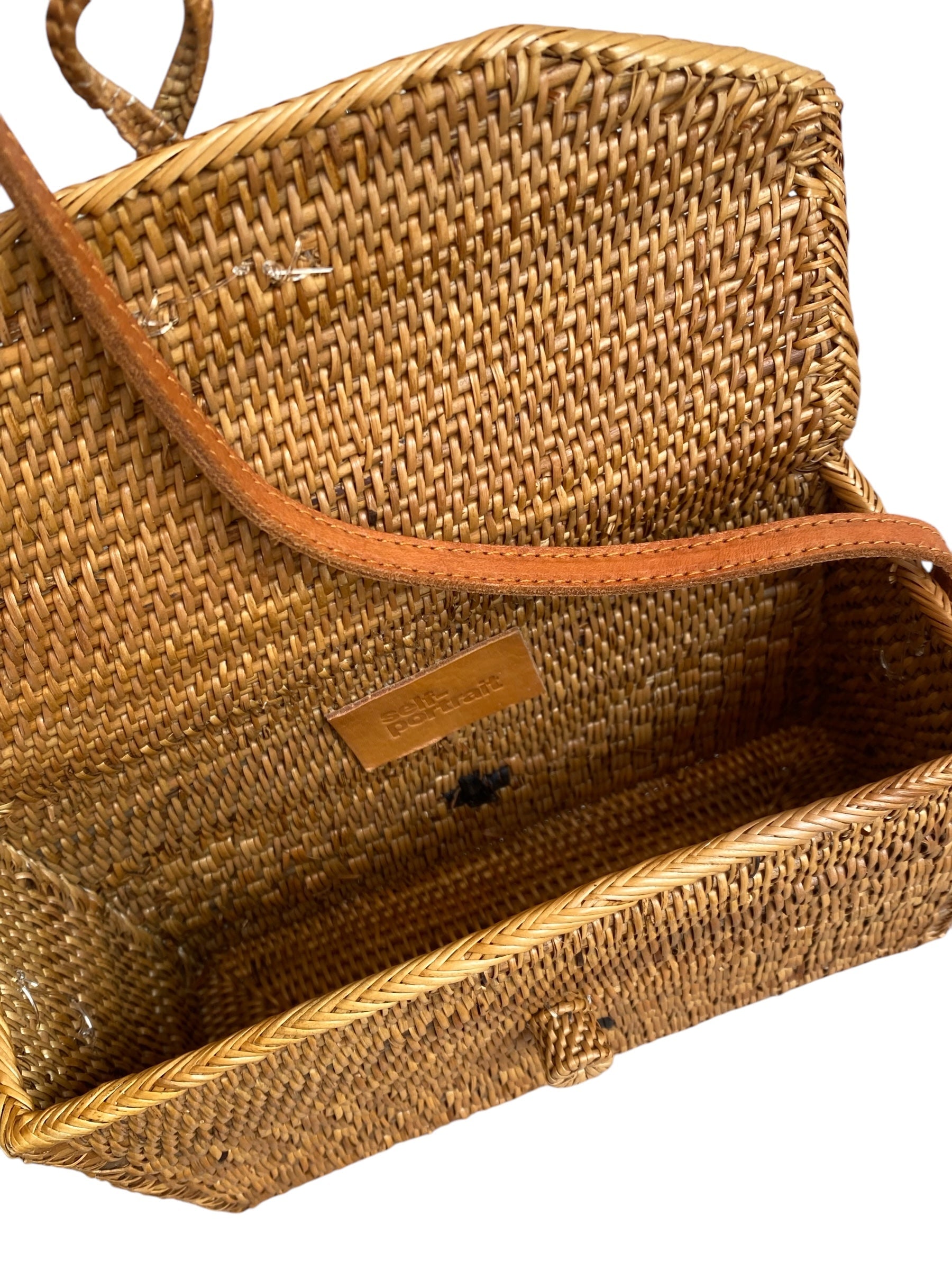 Self-portrait Basket Crossbody Bag
