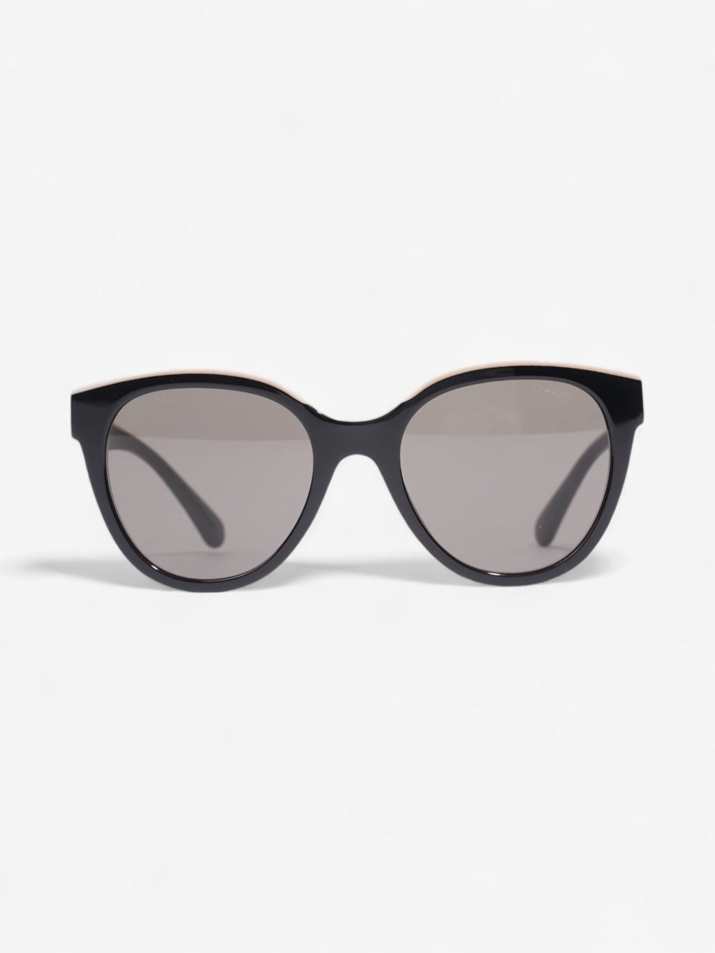 Chanel CC Butterfly Sunglasses Black / Beige Acetate 140mm