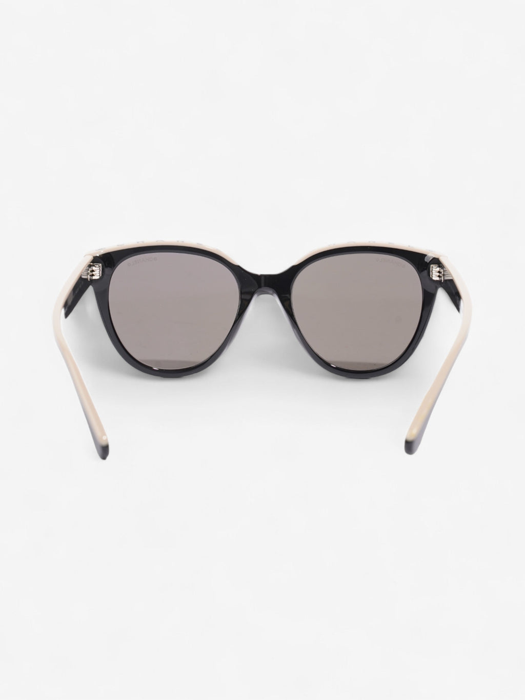 Chanel CC Butterfly Sunglasses Black / Beige Acetate 140mm