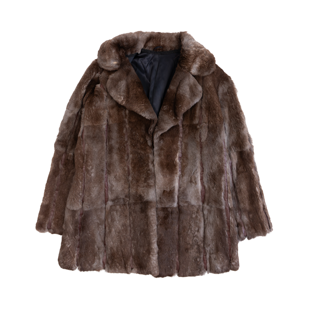 Bite Bear Fur Rabbit Fur Coat - Women's M