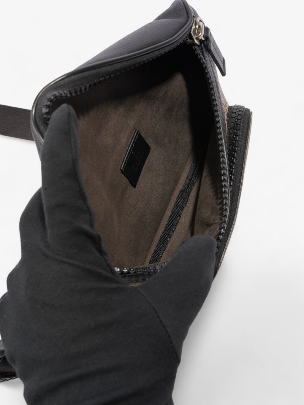 Gucci Eden Belt Bag GG Supreme / Black Coated Canvas
