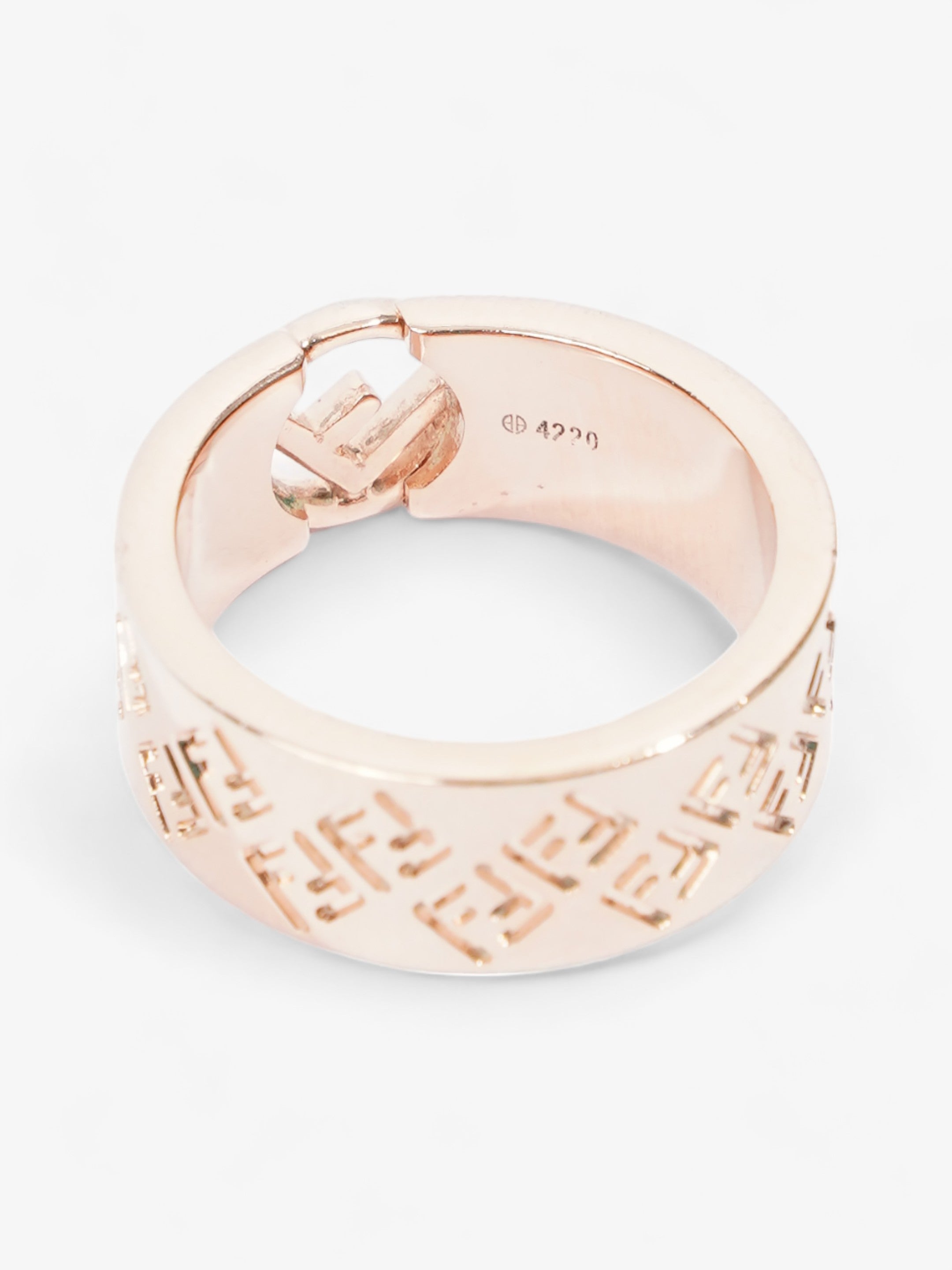 Fendi FF Ring Rose Gold Base Metal M