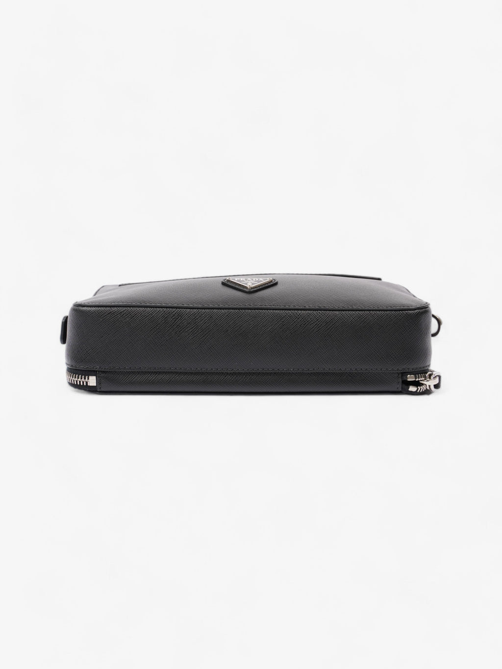 Prada Zipped Clutch Black Saffiano Leather