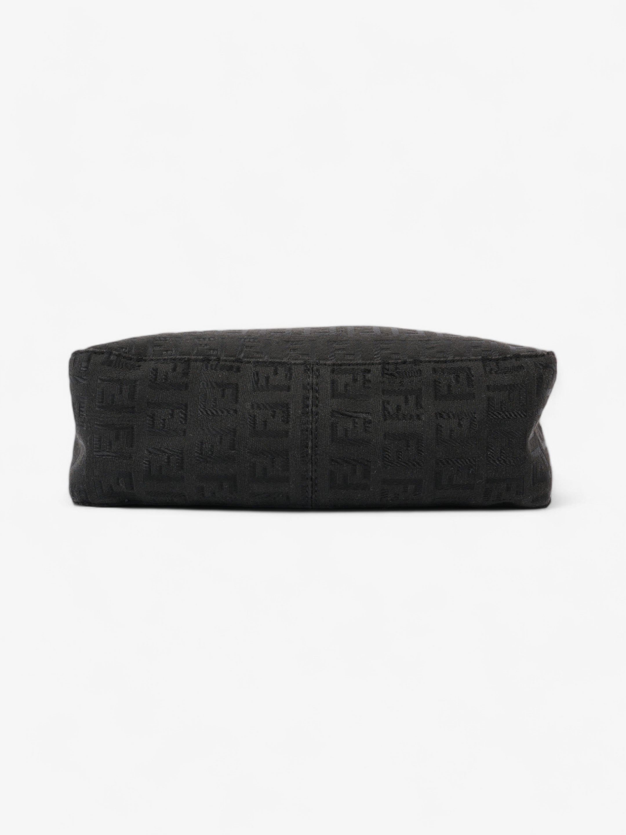 Fendi Zucca Shoulder Bag Black Canvas