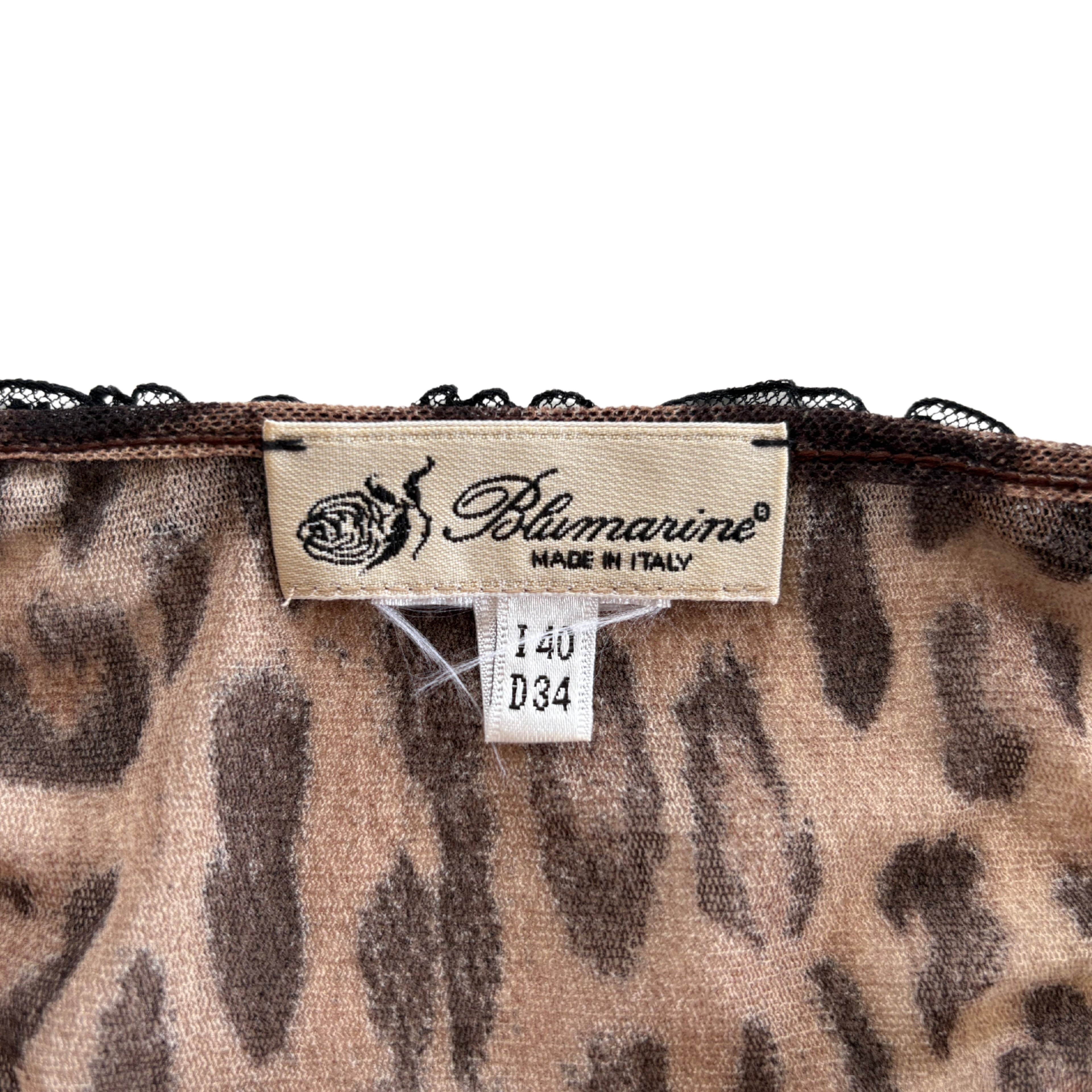 Blumarine Leopard Top - Women's 40