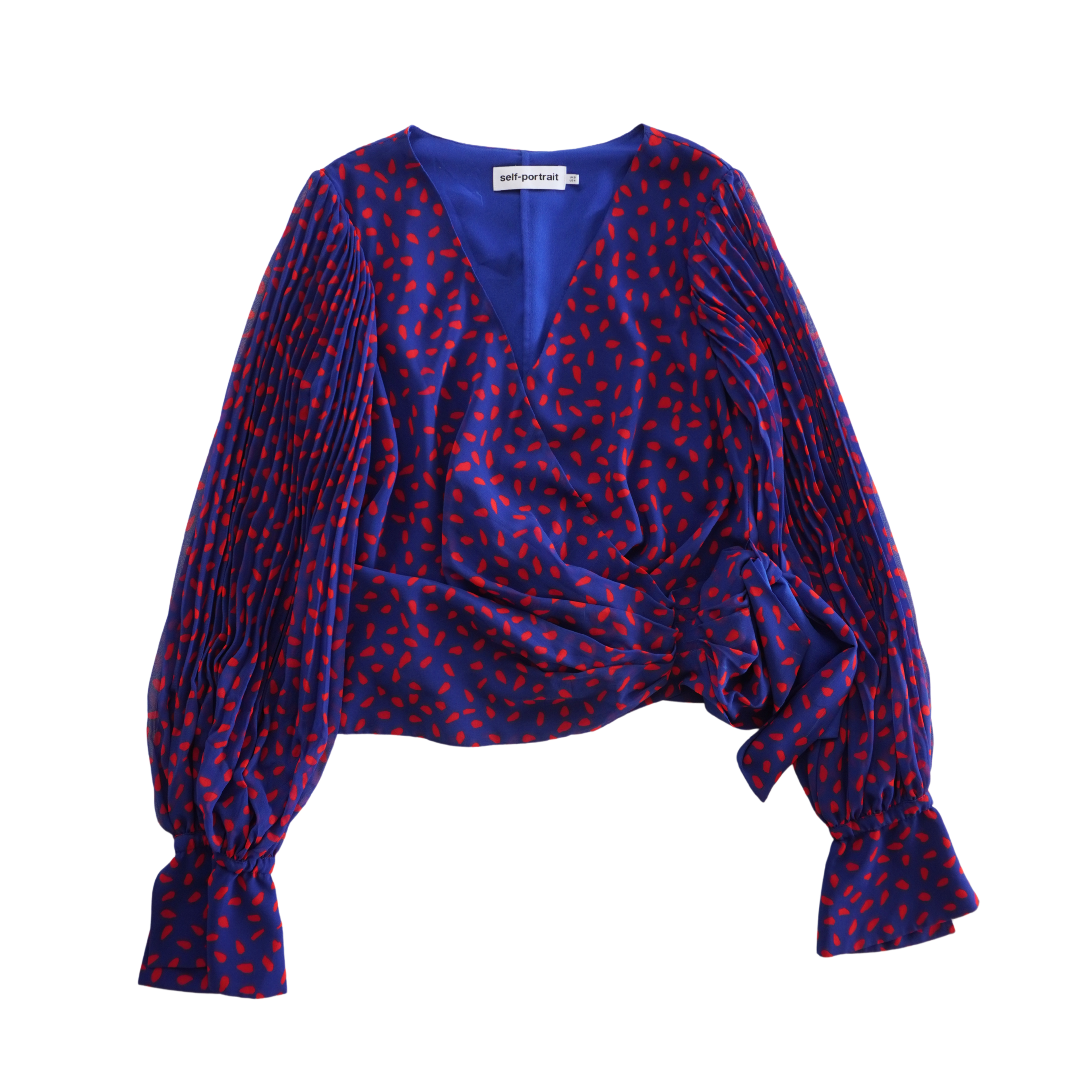 Self Portrait Wrap Blouse - Women's 4