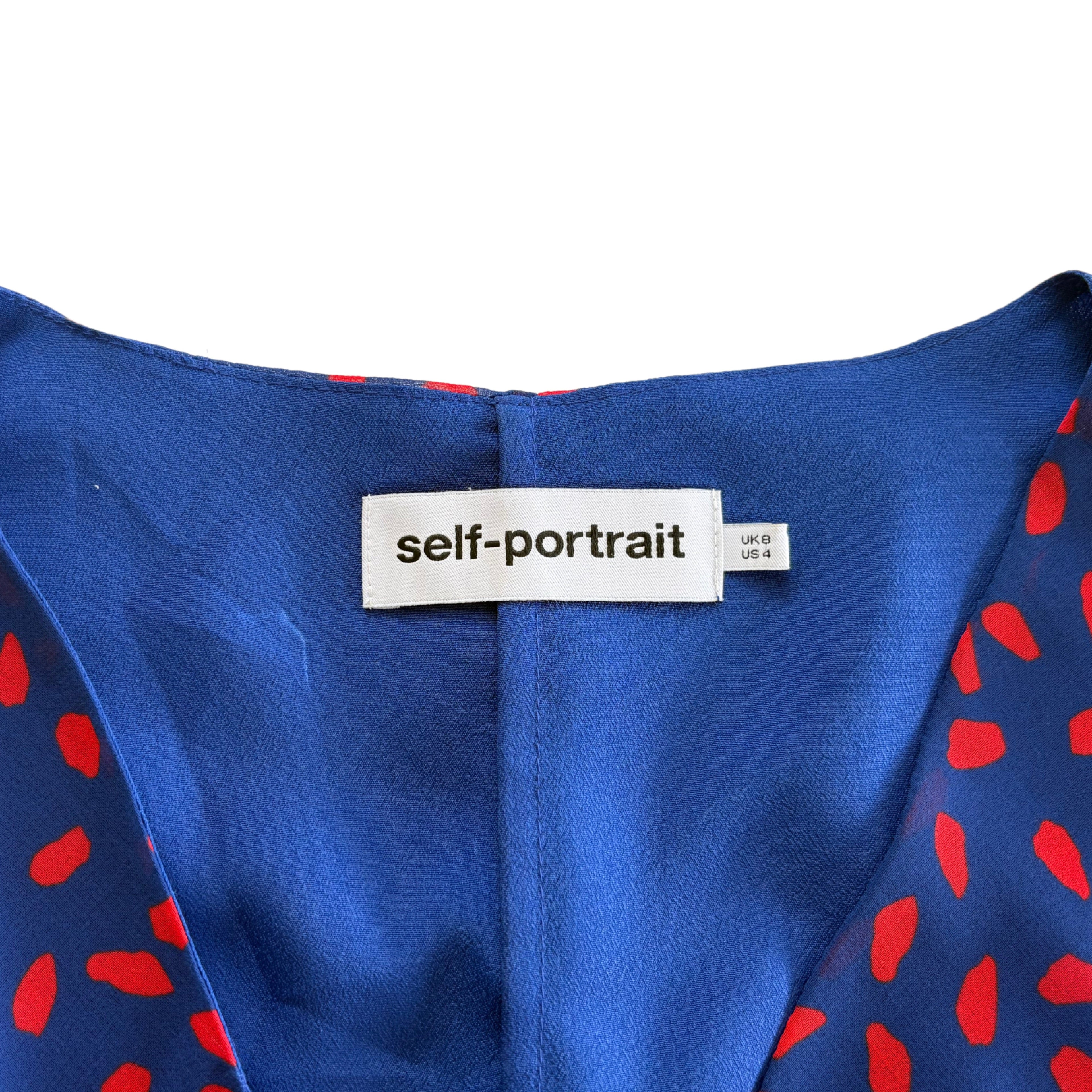 Self Portrait Wrap Blouse - Women's 4