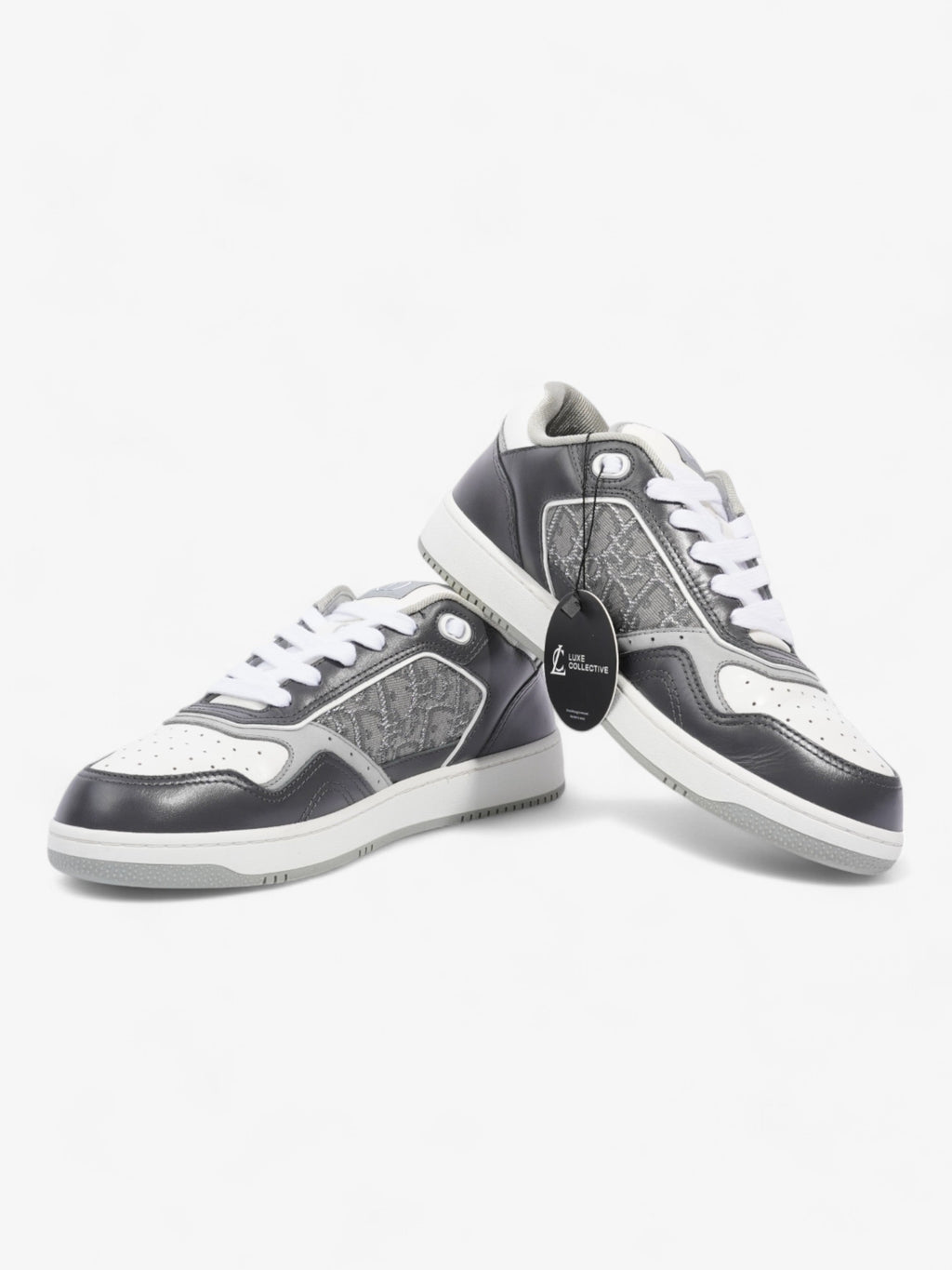 Christian Dior B27 Grey / White Leather EU 42 UK 8
