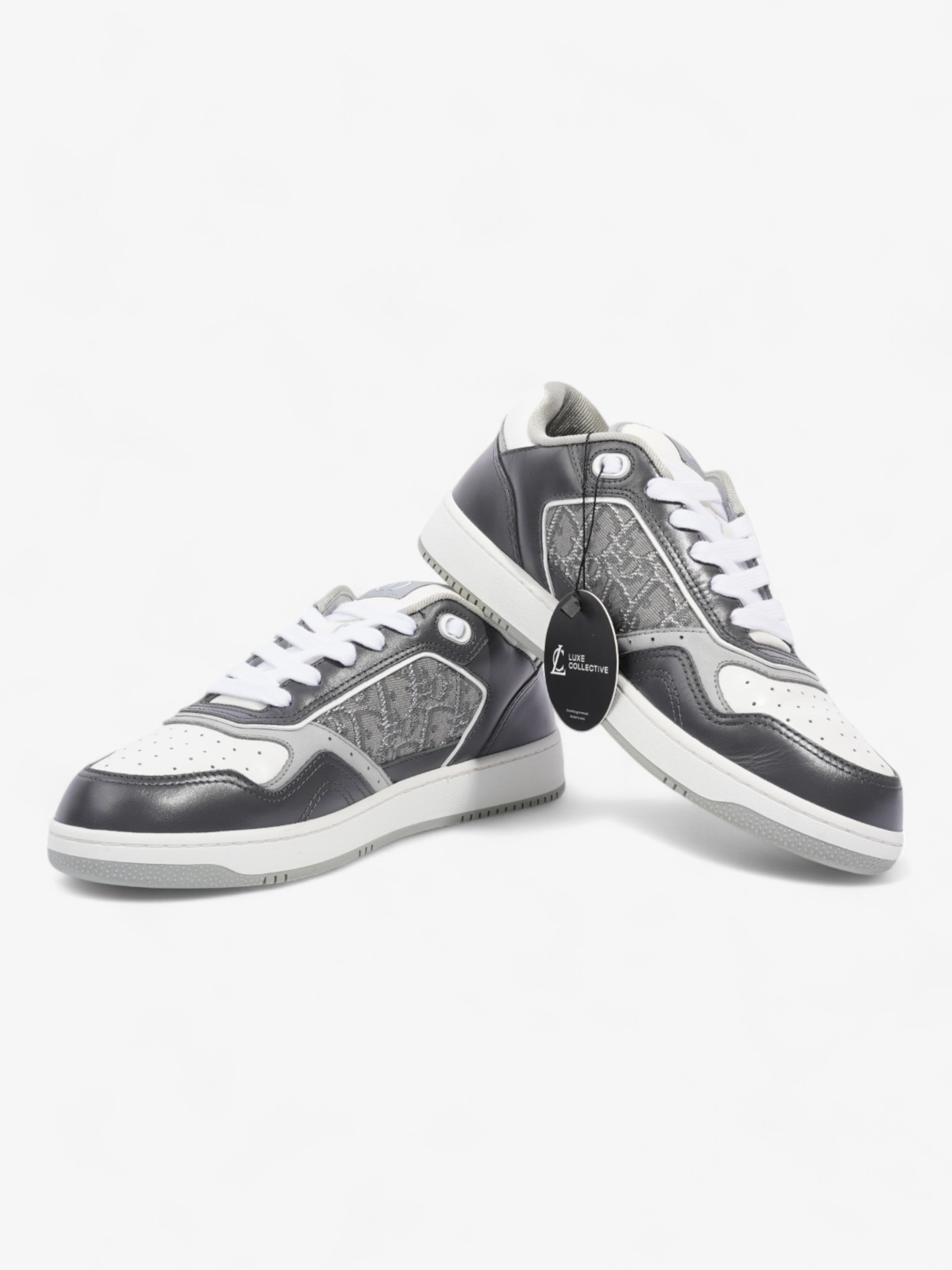 Christian Dior B27 Grey / White Leather EU 42 UK 8