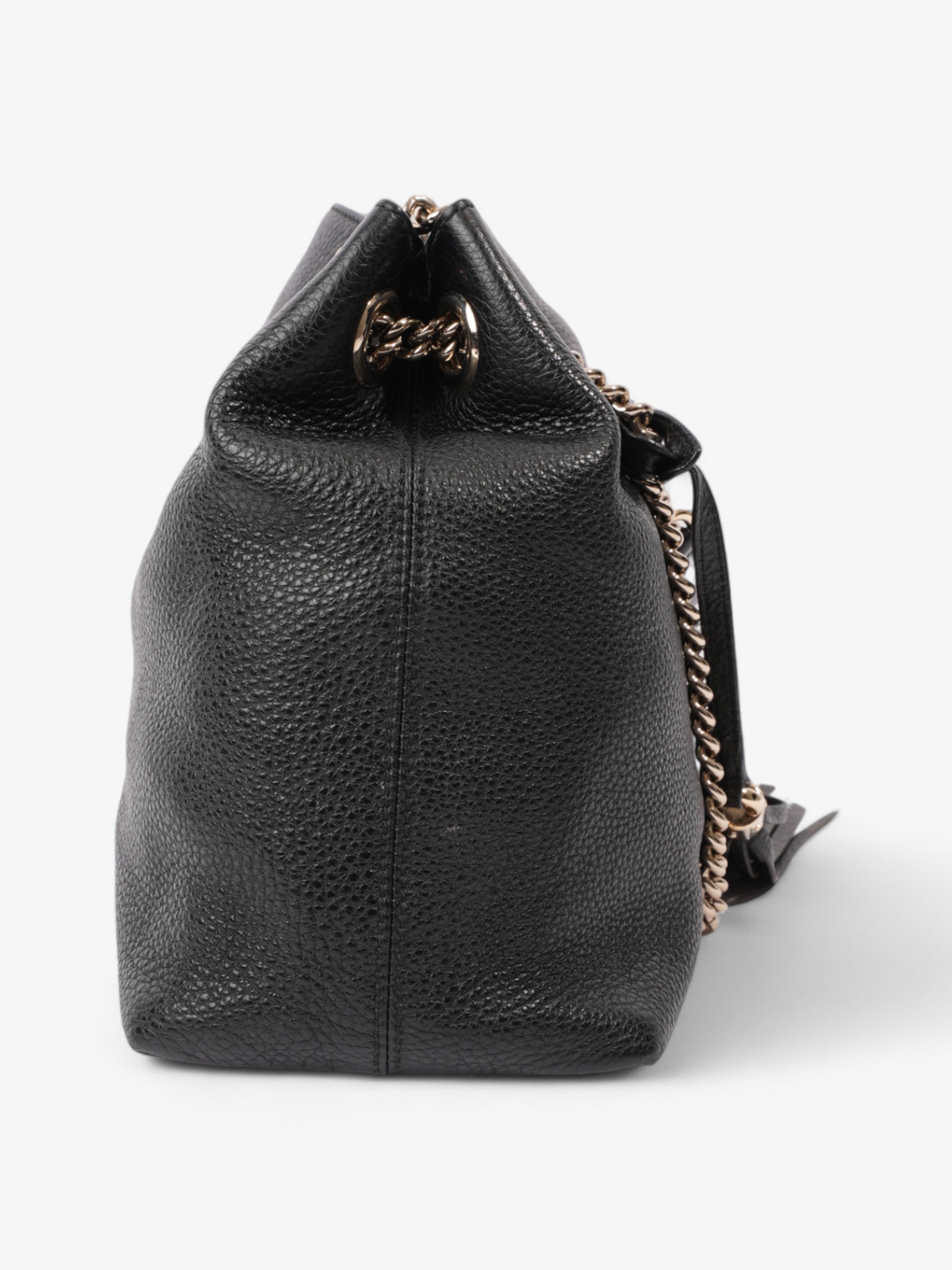 Gucci Soho Chain Tote Black Leather