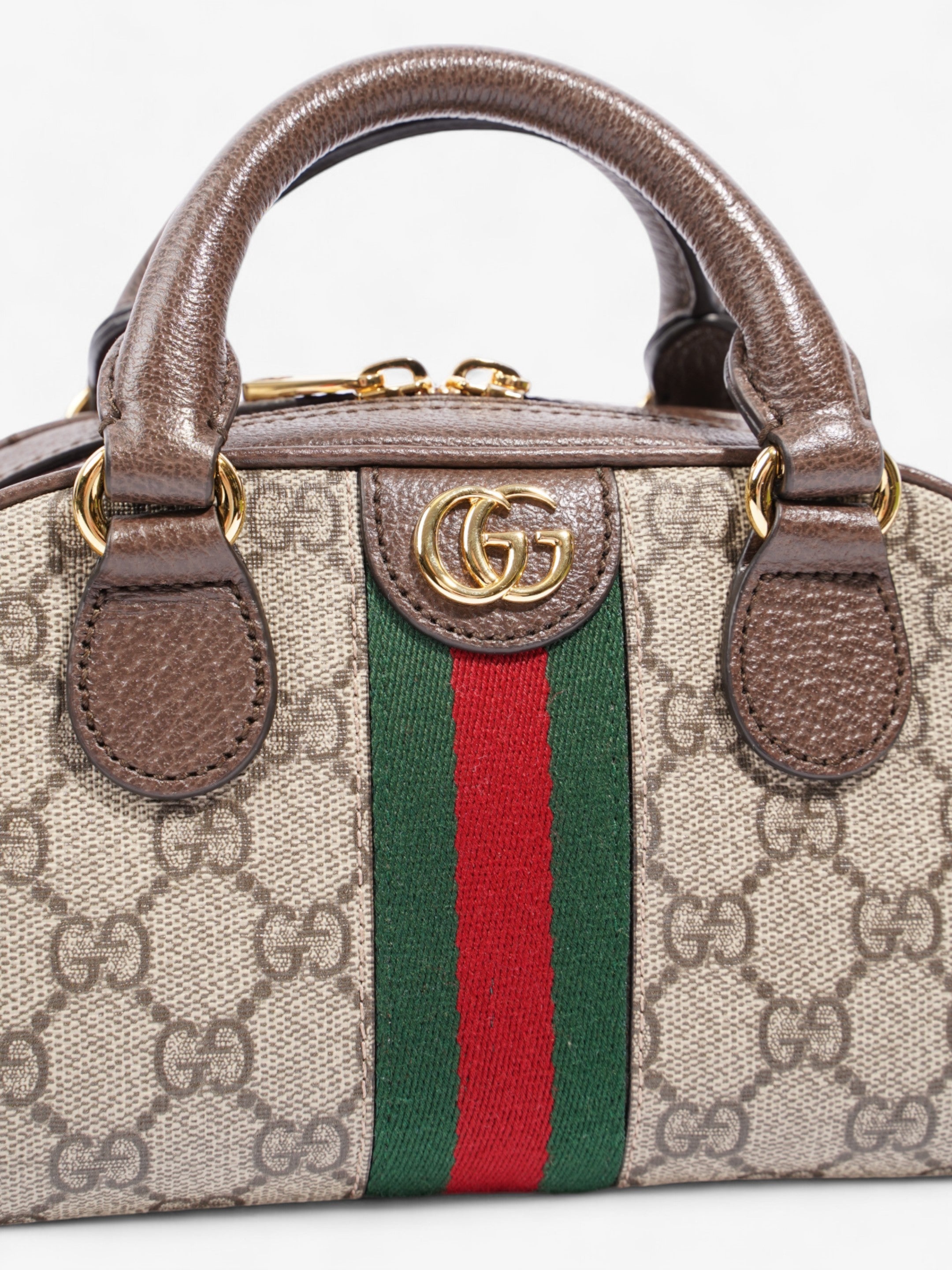 Gucci GG Ophidia GG Supreme / Green / Red Canvas Mini