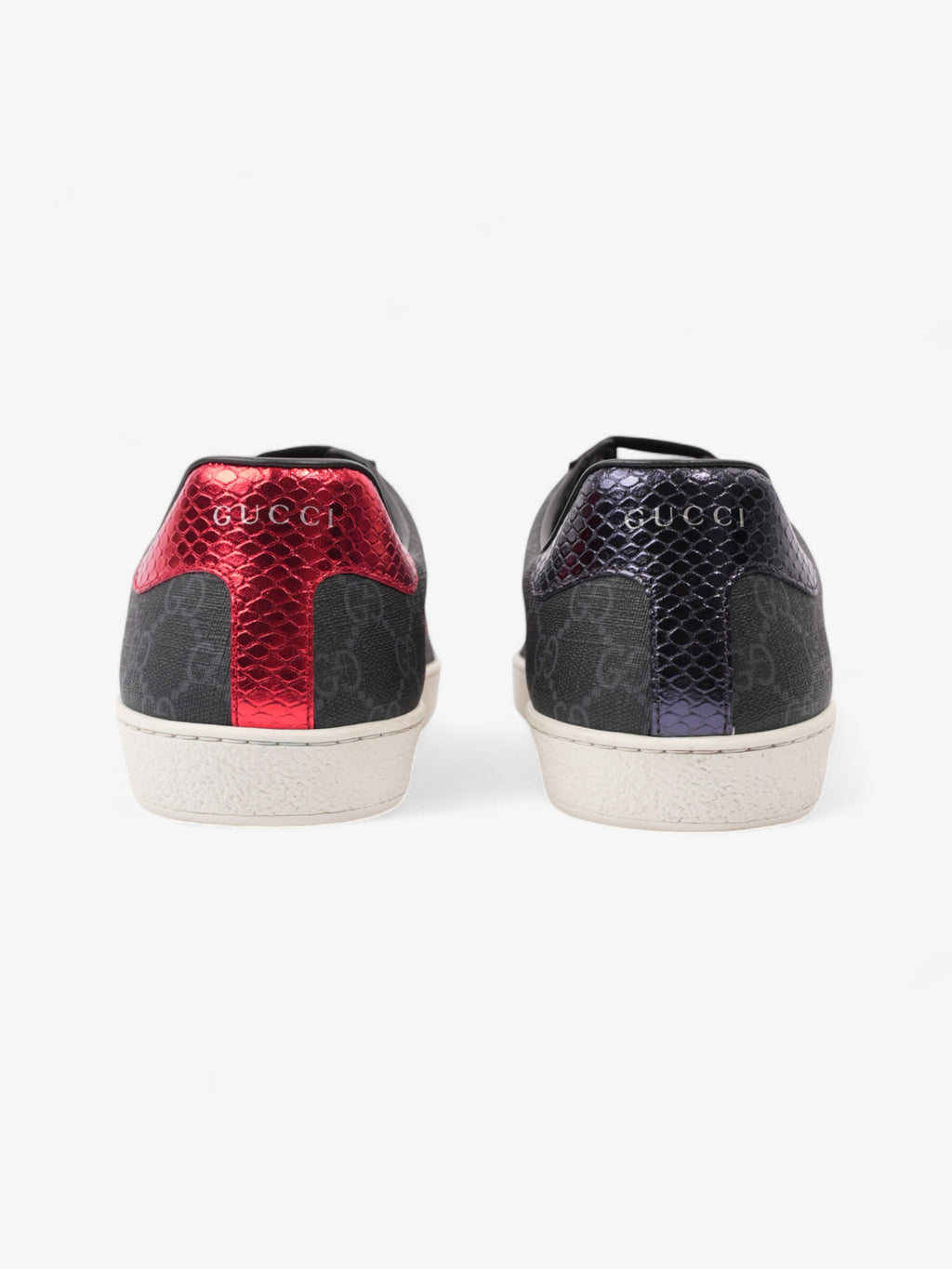 Gucci Ace Black / Navy  / Red Coated Canvas EU 43.5 UK 9.5