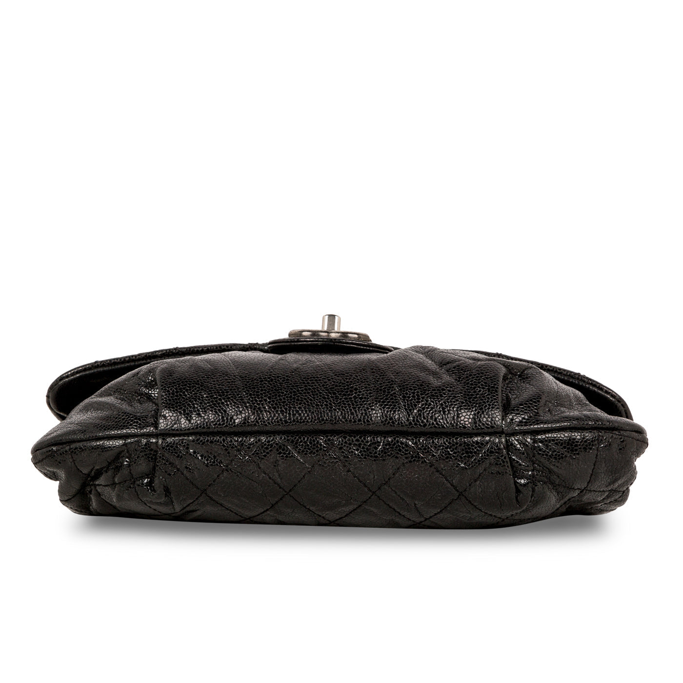 Chanel Glazed Caviar Medium Elastic Flap Bag