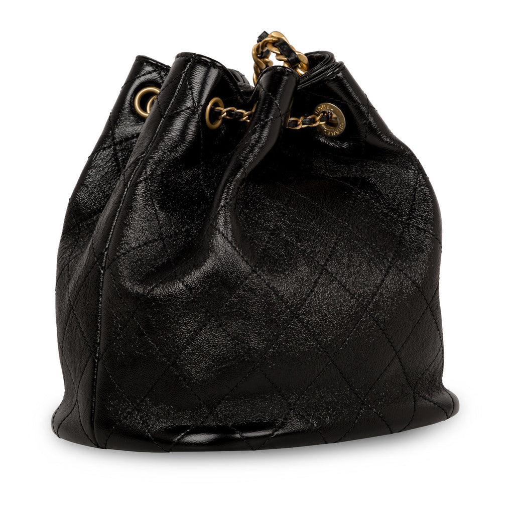 Chanel Glazed Lambskin Bucket Bag