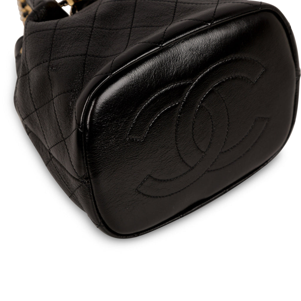 Chanel Glazed Lambskin Bucket Bag