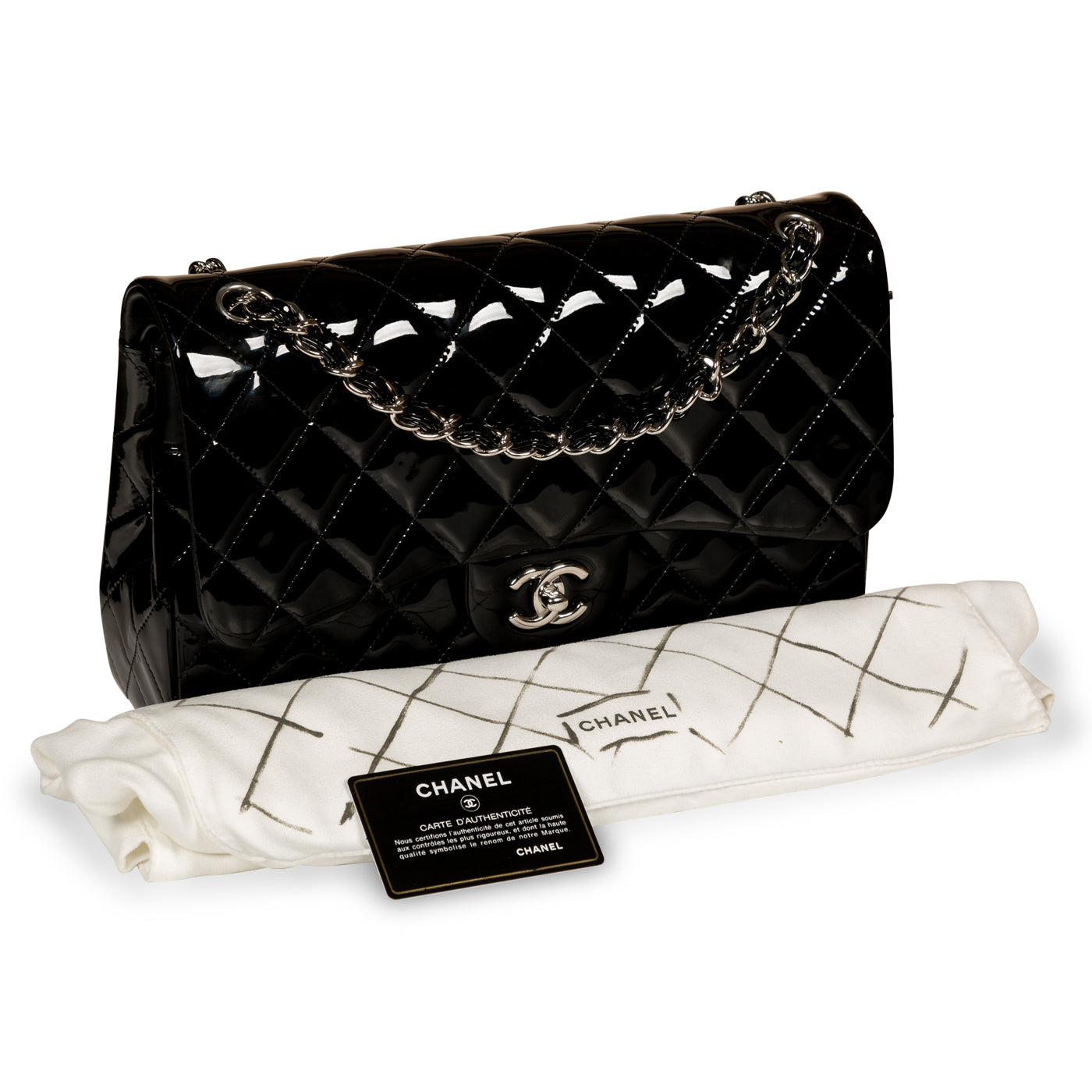Chanel Classic Flap Bag - Jumbo - Patent