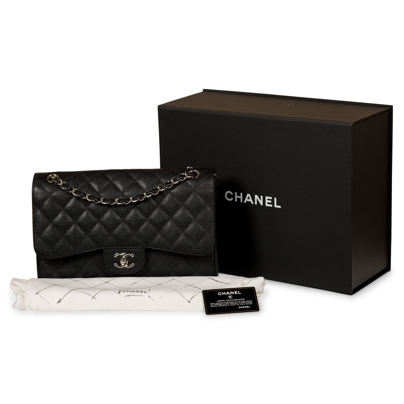 Chanel Classic Flap Bag - Jumbo - Caviar