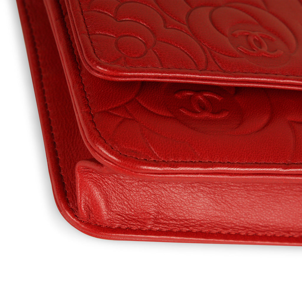 Chanel Camellia Wallet On Chain