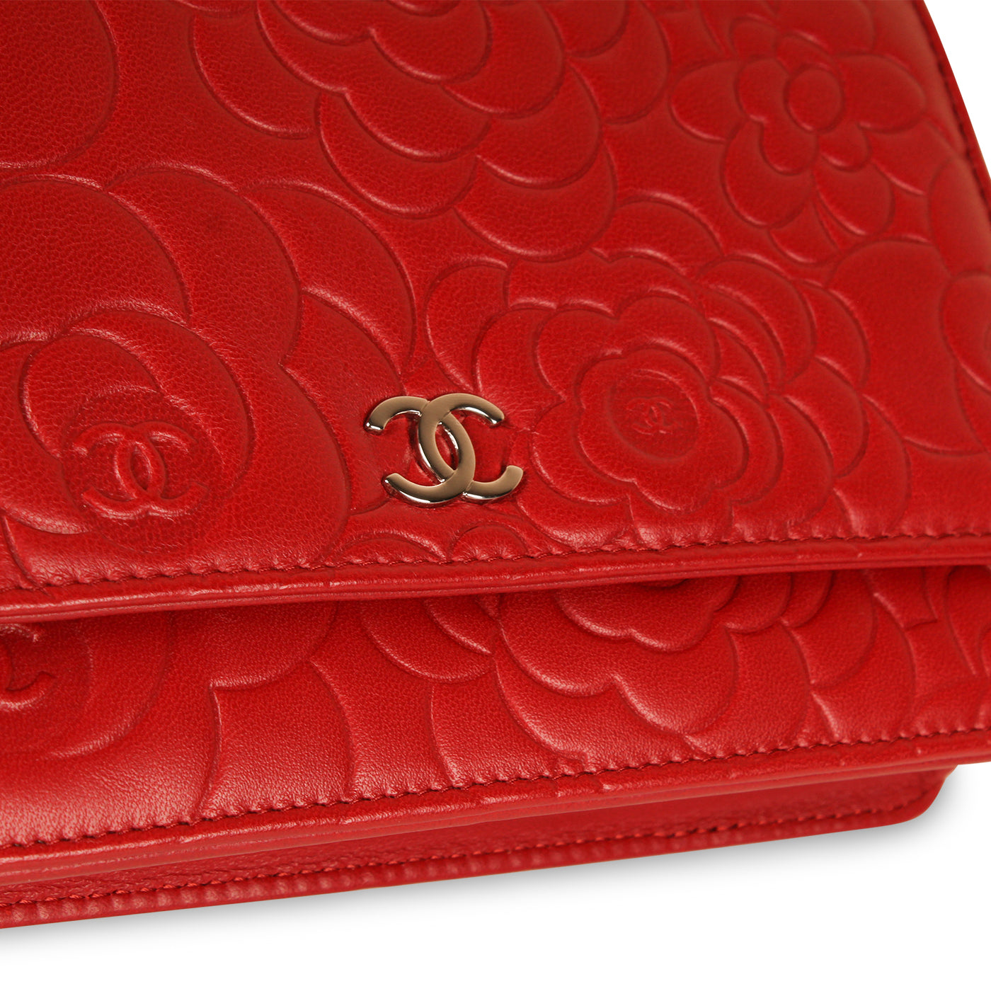 Chanel Camellia Wallet On Chain