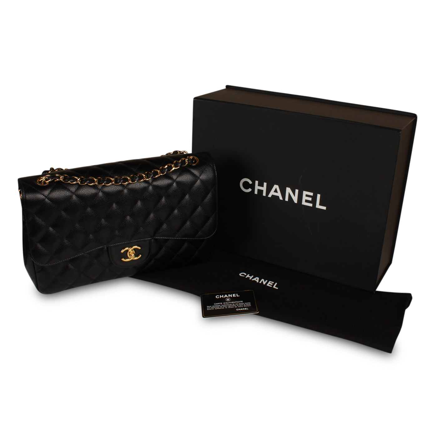 Chanel Classic Flap Bag - Jumbo - Caviar