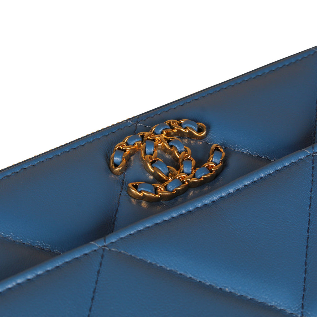 Chanel 19 Flap Clutch - Royal Blue
