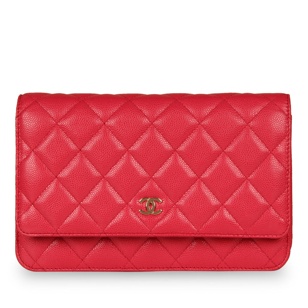 Chanel Classic Wallet on Chain - Pink Caviar