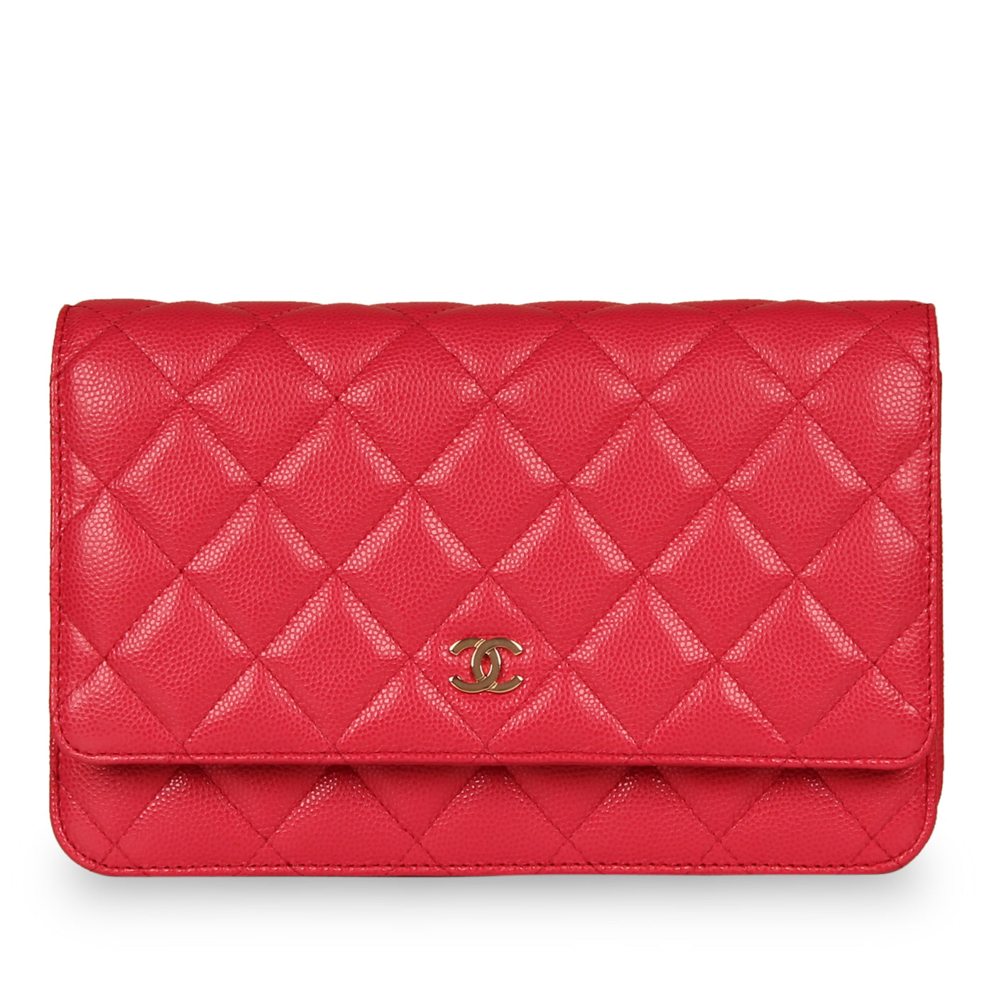 Chanel Classic Wallet on Chain - Pink Caviar