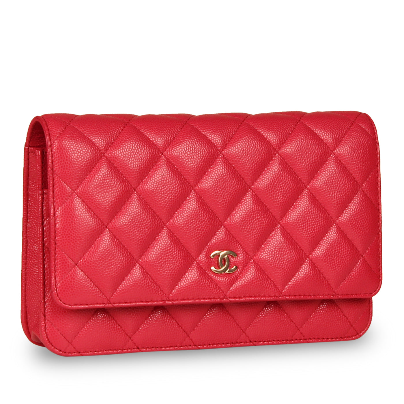 Chanel Classic Wallet on Chain - Pink Caviar