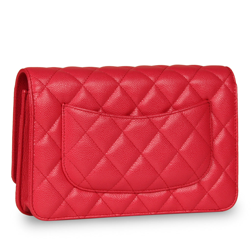 Chanel Classic Wallet on Chain - Pink Caviar