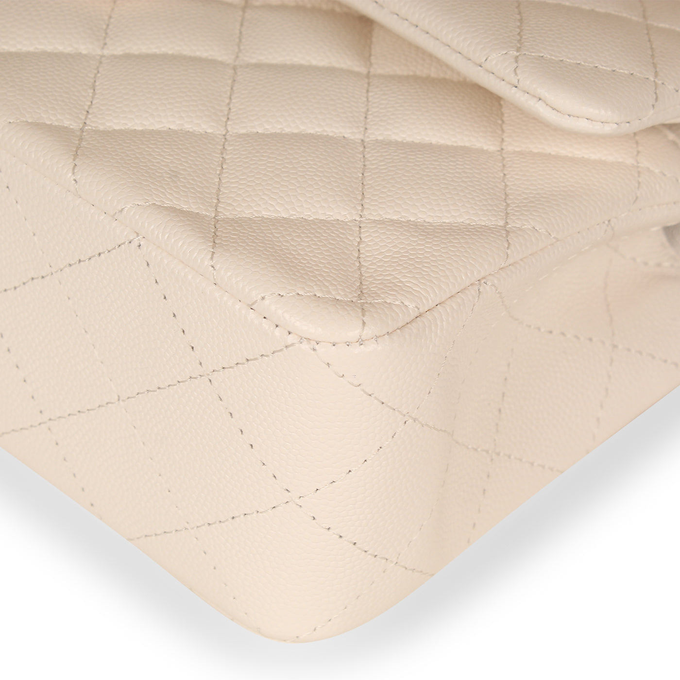 Chanel Classic Flap Bag - Small White Caviar