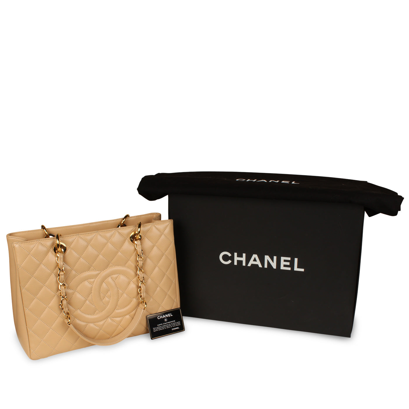 Chanel GST - Beige Caviar