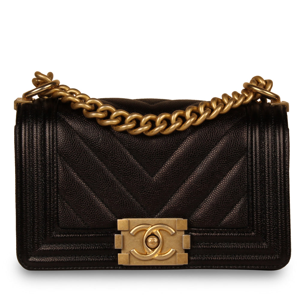 Chanel Boy Bag - Small Black Caviar