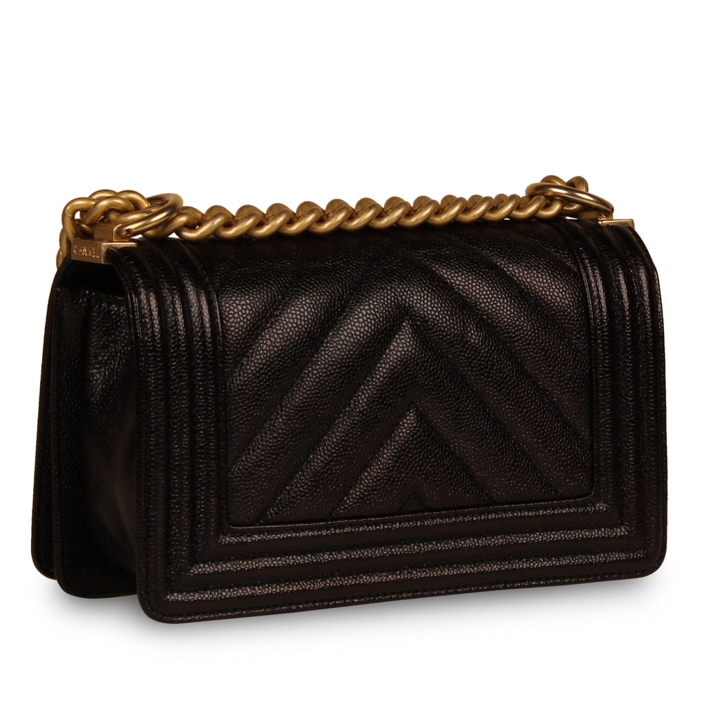 Chanel Boy Bag - Small Black Caviar