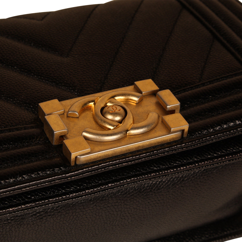 Chanel Boy Bag - Small Black Caviar