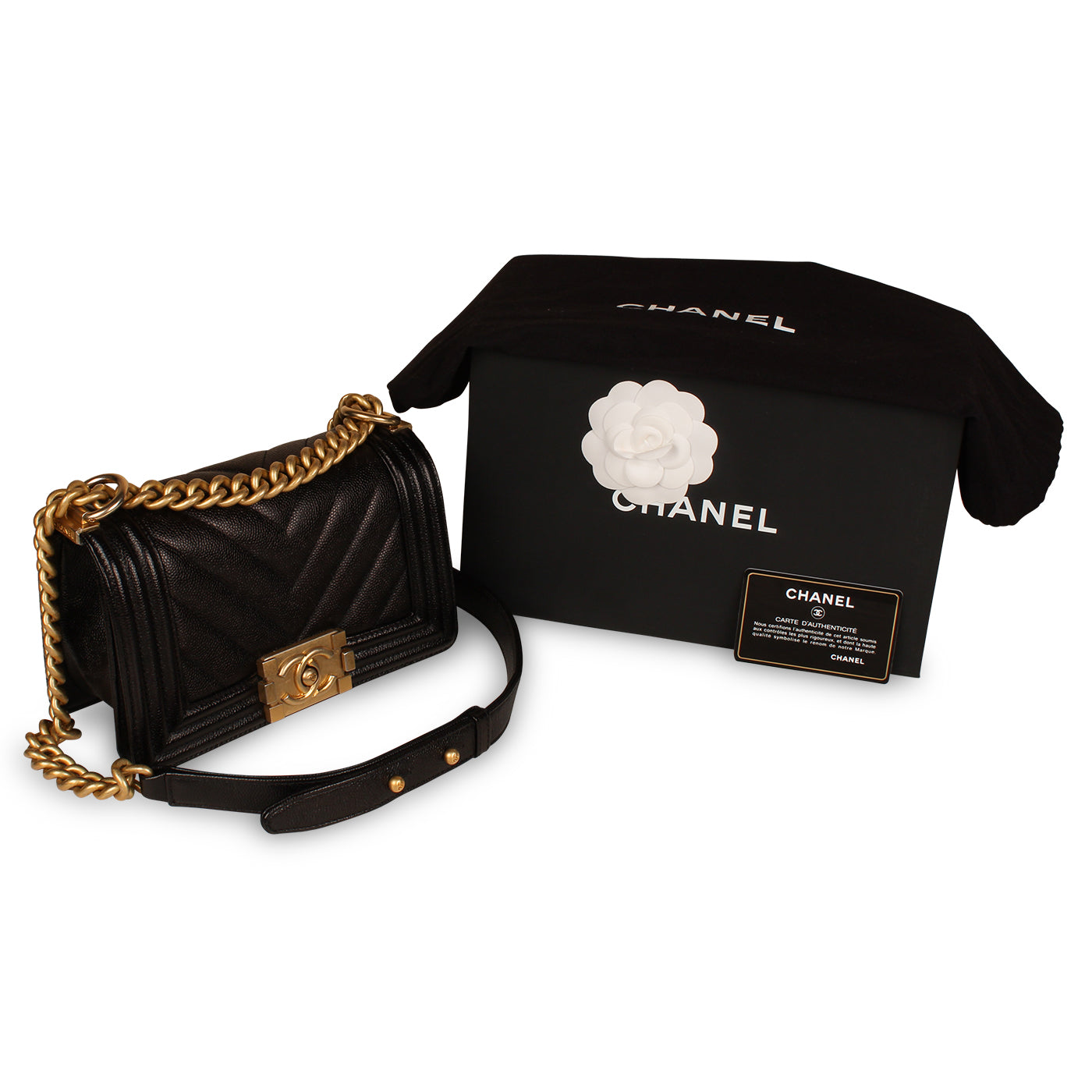Chanel Boy Bag - Small Black Caviar