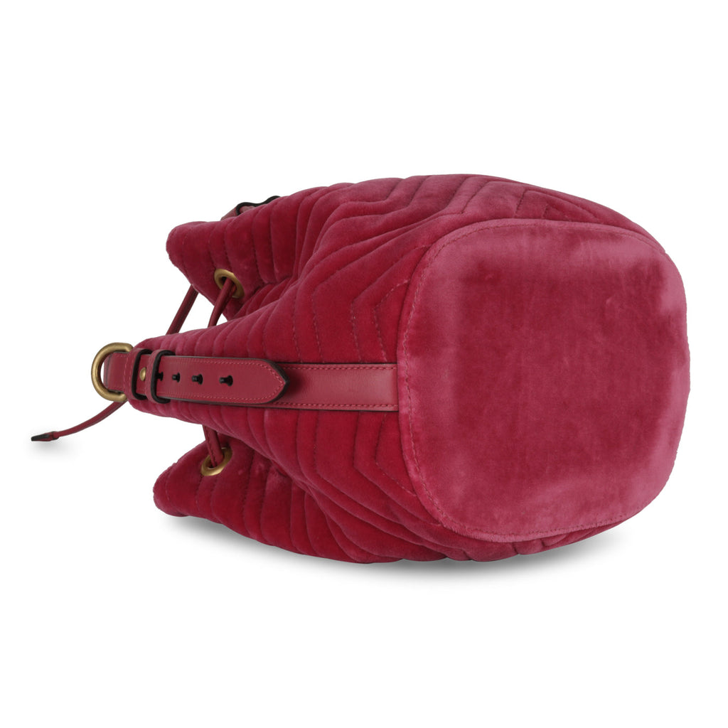 Gucci Marmont Bucket - Pink Velvet