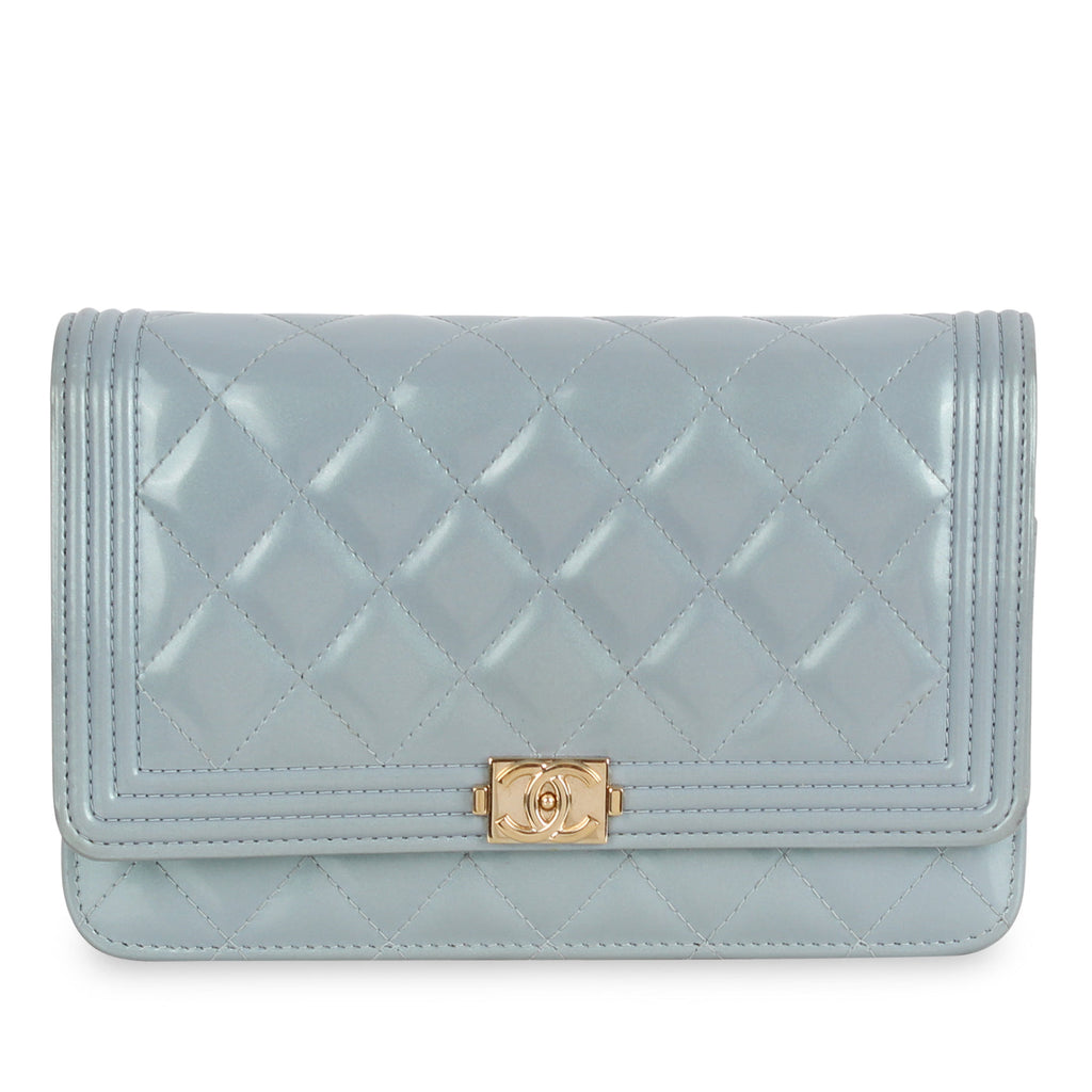 Chanel Boy WOC - Blue Patent