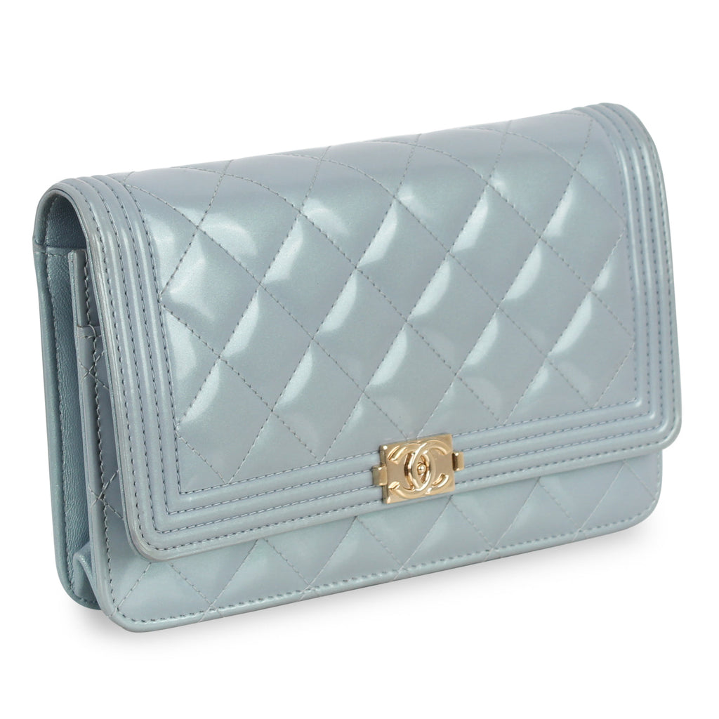 Chanel Boy WOC - Blue Patent