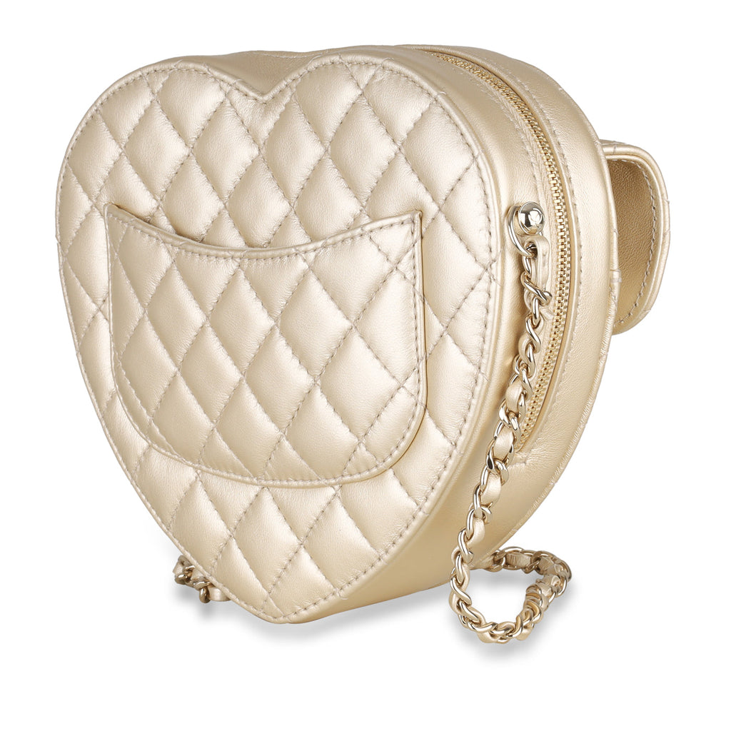Chanel Heart Bag - Champagne