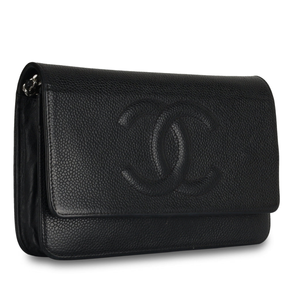 Chanel CC Wallet on Chain - Black