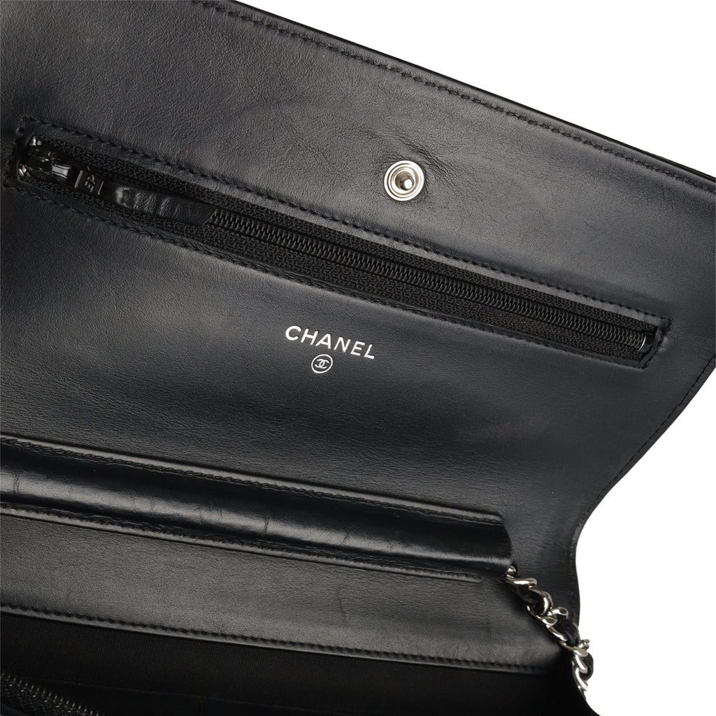 Chanel CC Wallet on Chain - Black