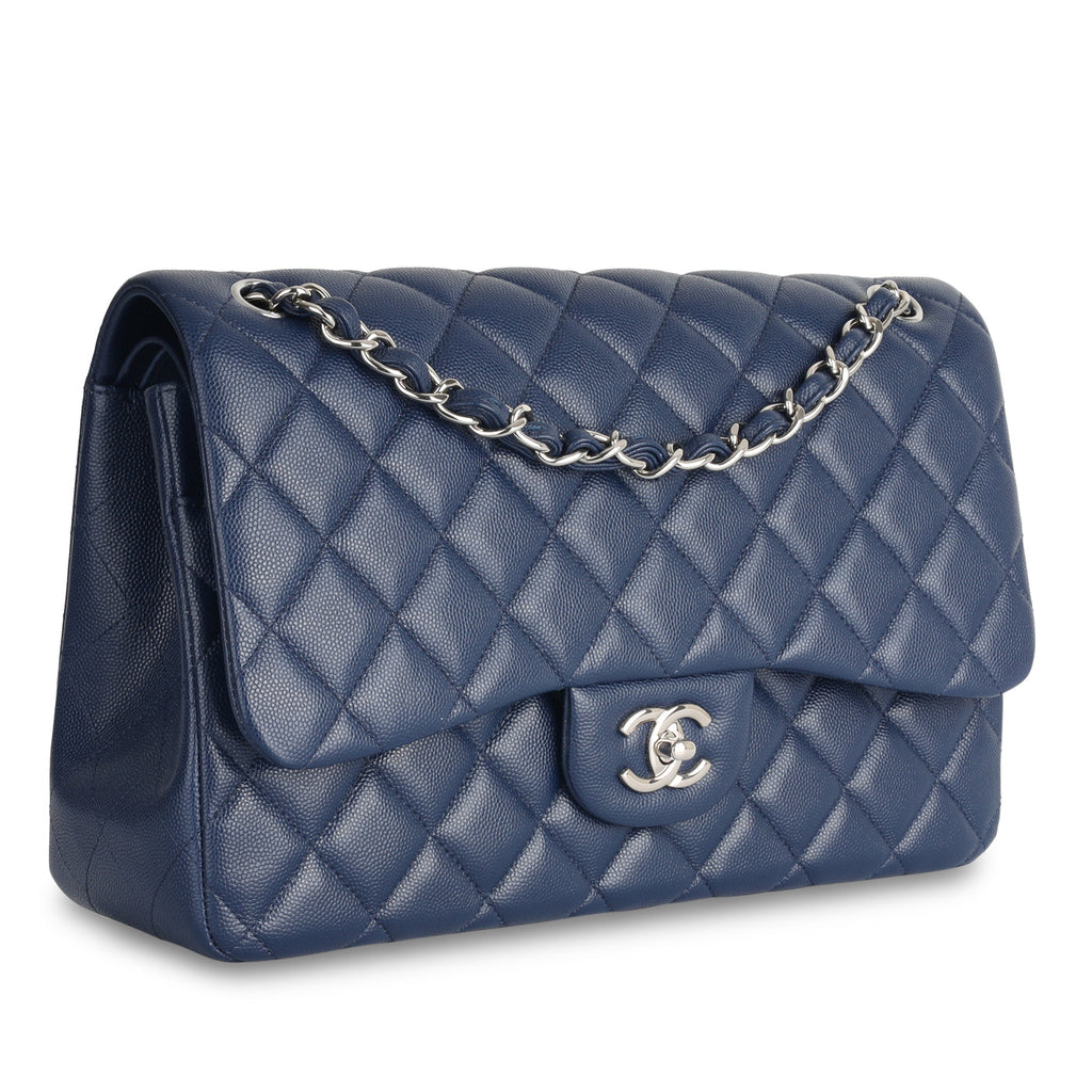 Chanel Jumbo Classic Flap Bag - Navy