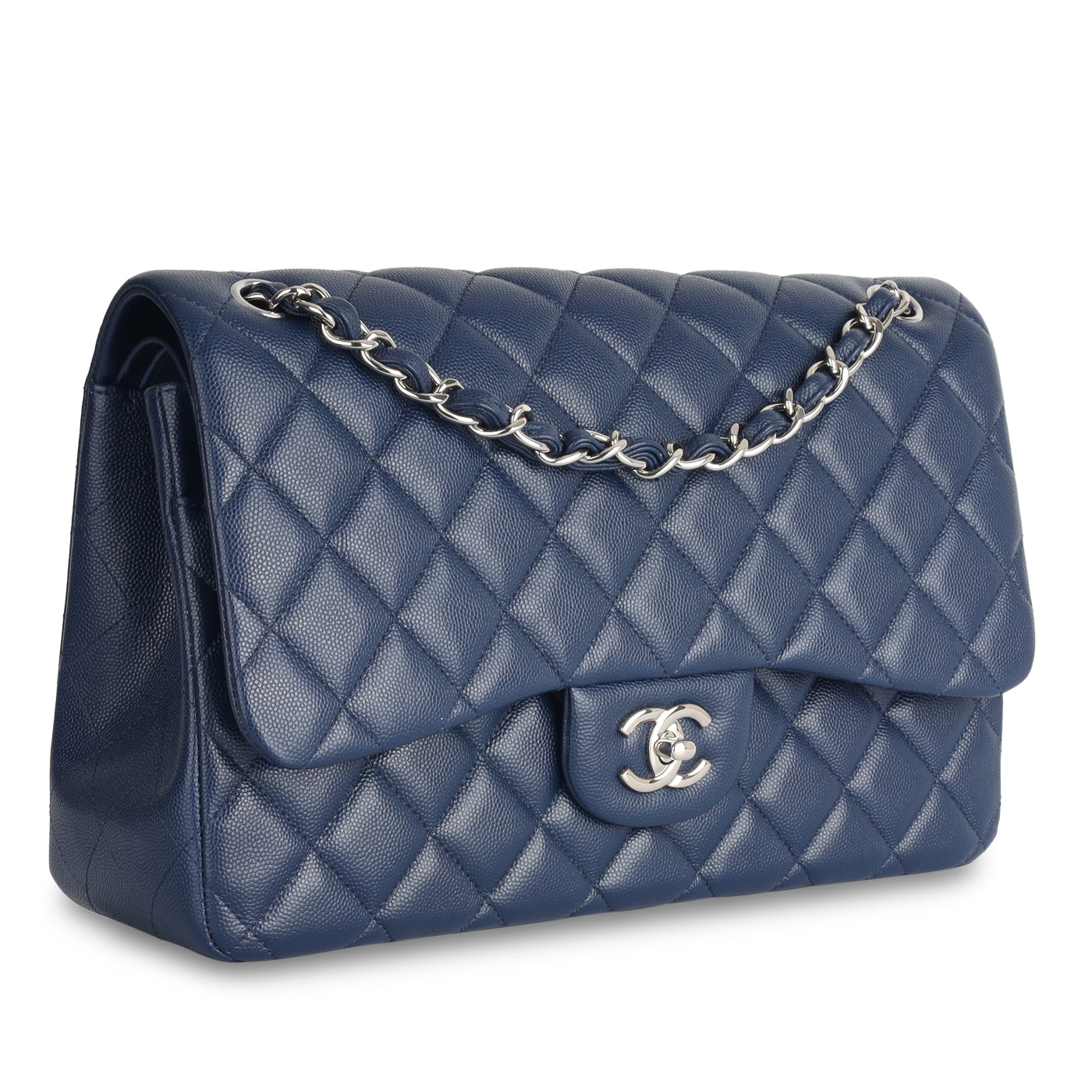 Chanel Jumbo Classic Flap Bag - Navy